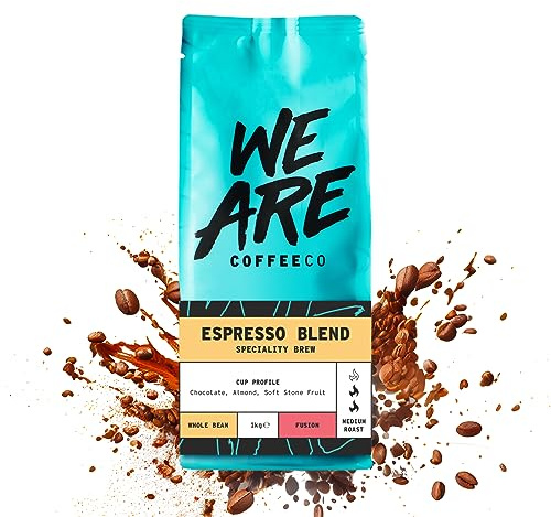 We Are Coffee Co - Espresso Blend - Whole Bean 1kg | Medium Roast Coffee Beans | 100% Arabica | Freshly Roasted in the UK