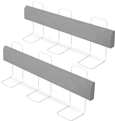 Tubiaz Bettgitter 2x80cm Bettschutzgitter rausfallschutz Bett für Kinder Verformbar Bettkantenschutz Höhenverstellbar Sicherheitsgeländer Boxspringbett Kinderbettgitter Kinderbett,Grau