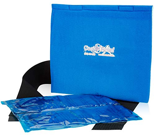 CoolRelief FlexGel - Versatile Gel Ice Pack Wrap for Knee, Shoulder, and Hip - Medical Grade Reusable - Advanced Cold Therapy (11 x 12 - Single Pack)