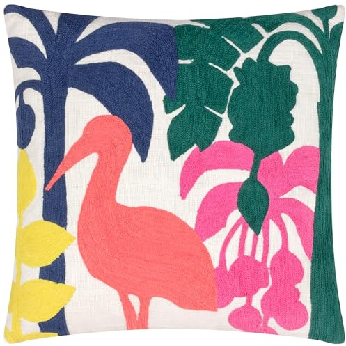 furn. Marula Housse de Coussin en Coton brodé