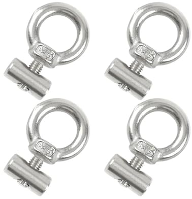 FANNIXI Track Mount Tie Down Eyelet t 4PCS Tie Down Eyelet Awning Track Mount Accessories M5/M6 Stainless (Size : M5)