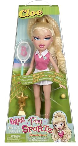 Bratz Play Sportz Cloe (Tennis) - Poupée de Mode avec Accessoires
