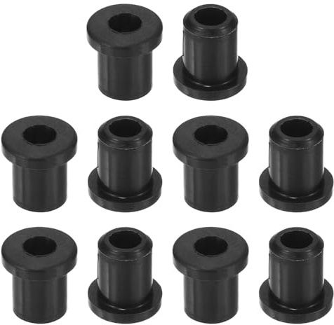 QUARKZMAN 38 Pezzi Occhielli in Gomma 6mm Foro di Perforazione, Passacavi Guarnizione 4mm ID Gommini Passacavo Scrivania Nero Siliconica per Tappo Organizzare Filo Cablaggio Casa Auto