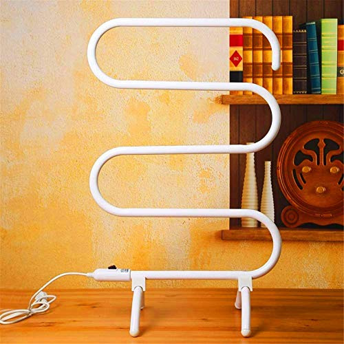 JKJZSALJ Scaldasalviette, Scaldasalviette, Scaldasalviette Indipendente, Scaldasalviette Elettrico Portatile, Elegante, Impermeabile Ip56, Adatto per Bagno E Cucina, Scaldasalviette da Bagno