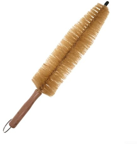Cepillo de radios de rueda en forma de cono con mango ergonómico de madera, para limpiar llantas y ruedas sin rayar pintado o cromado