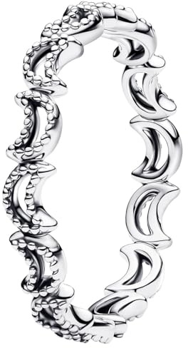 PANDORA Damenring Halbmond Silber 194258C00