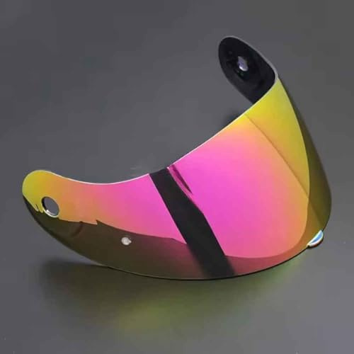 RQLCS Visiere Casque Moto pour Nolan X-803/802 RS, Remplacement de Visière Lentille Casque Bouclier Vent Multicolore Résistant aux Rayures,Normal-A Rose Red