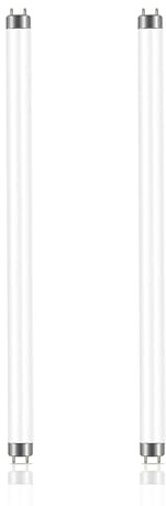 Homesally T8 18W Fluorescent Tube Lamps 600mm - CFL Bulbs - G13 2-Pin Base Fittings - T8 High Efficiency Lamps, Cool White 3500K,2 PCS