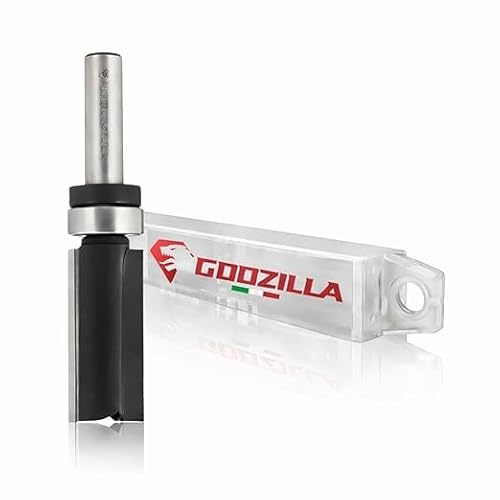 GodzillaBits - Fresa a copiare con cuscinetto per legno, diametro 19 mm, I. 25,4 mm, gambo 6 mm, per fresatrice verticale e rifilatore (la più venduta) LTS112C.190