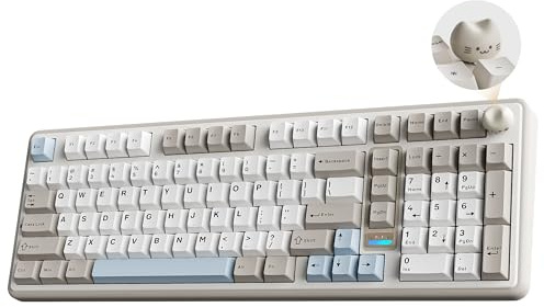 YUNZII B98 PRO 96% Wireless Mechanical Keyboard (Beige, Candy Switch)
