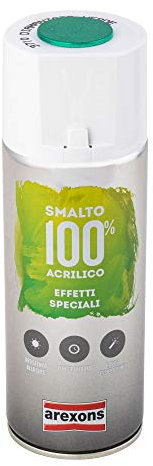 AREXONS | Smalto 100% Acrilico Effetto Speciale Diamantato, Smalto Spray, Colore Verde 400 ml, Vernice Spray Universale, Smalto Acrilico Resine di Alta Qualità, Essiccazione Rapida Bomboletta Spray