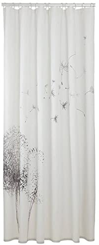 Sealskin Flow Duschförhänge 180x200 cm Polyester Svart/Vit