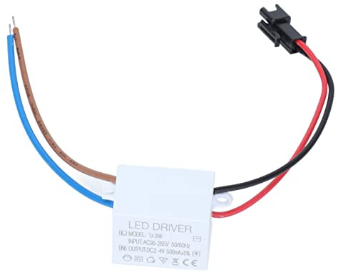 Fuente de Alimentación LED Regulable 2-4V DC 500mA para Tiras de Luces LED - Adaptador Transformador Universal AC 95-265V 3W