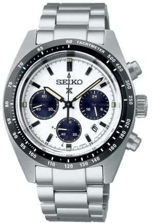 Seiko Montre Prospex Solaire Chrono Acier, Moderno, sportivo