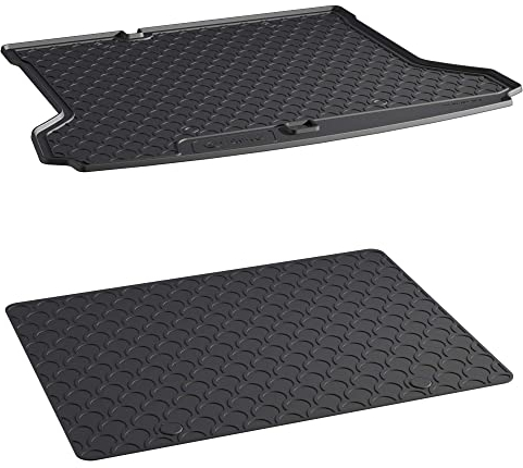 AROBA GL1040DB - Set di vaschetta per bagagliaio e tappetino aggiuntivo, compatibile con VW ID.4 a partire dall'anno di costruzione 12.2020 > per pavimenti di carico profondi
