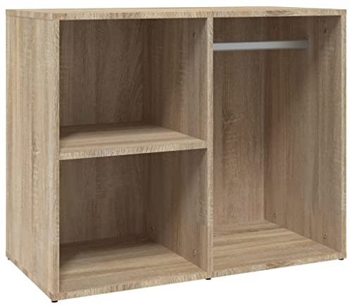 vidaXL Klädskåp sonoma ek 80x40x65 cm konstruerat trä, förvaringsskåp, toalettskåp, sovrumsskåp, sminkförvaring, sovrumsförvaring, hylla, hyllor