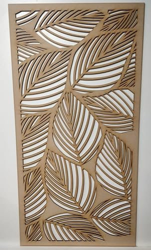 LaserKris LaserKris Dekoratives Sichtschutzgitter für Heizkörperschrank, perforiert, 6 mm dicke MDF-Platte, 1200 mm x 610 mm, L96-Muster