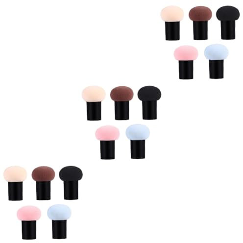 Beavorty 15pièces Éponge à Maquillage Mousse Dual-usage Pour Fond De Teint Blush Et Illuminateur Lavable Et Pour Salon Et Voyage