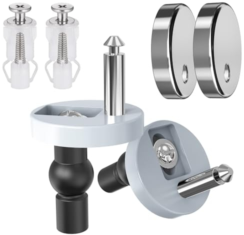 Edelstahl Scharnier für Toilettendeckel Universal Schrauben Zubehör Befestigung WC-Sitze Toiletten Sitz Reparatur Teile für Toilettensit 2 Stück