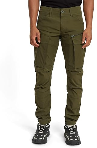 G-Star RAW Rovic Zip 3D Regular Tapered Byxor, Grön (Shadow Olive D02190-d909-b230), 29W / 32L