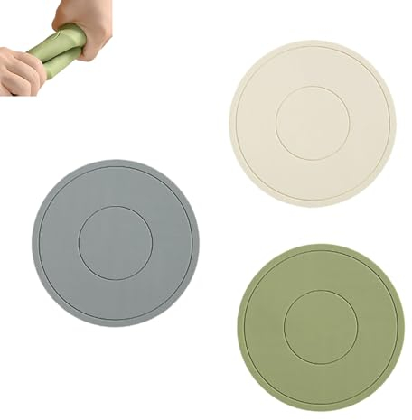 3 Stück Silikon Topfuntersetzer Hitzebeständig Multifunktional Topf Untersetzer Runde rutschfest Topflappen Set für Töpfe Schüsseln