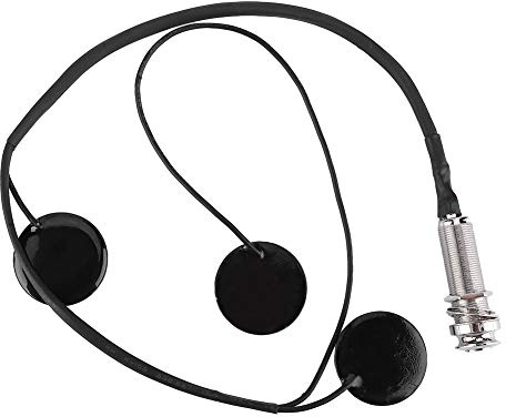 Harfen-Tonabnehmer, Hochwertiger Tragbarer Harfen-Tonabnehmer aus Metall, Tra Hochwertiger Tragbarer Harfen-Tonabnehmer, Musikinstrumenten-Zubehör, Schwarz