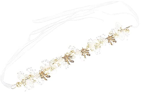FRCOLOR Atemberaubendes Braut-stirnband Blatt-stirnband Für Frauen Hochzeit Haarranken Legierung Stirnband Party-zubehör