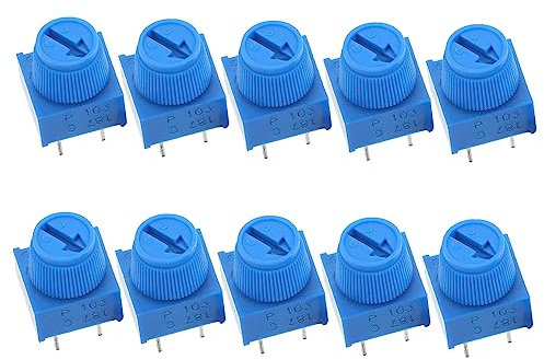 iplusmile 10 Stück 10k Einstellbarer Potentiometer 3-pin Durchsteckmontage Trimmerwiderstand Für Elektronikprojekte