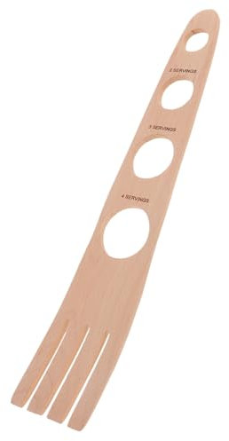 PAMINGONO Medidor De Espaguetis Para 4 Personas 4 Orificios De Madera Resistente Control De Porciones Utensilio De Cocina Para Chefs y Preparación De Pasta Compacto y Fácil De Almacenar