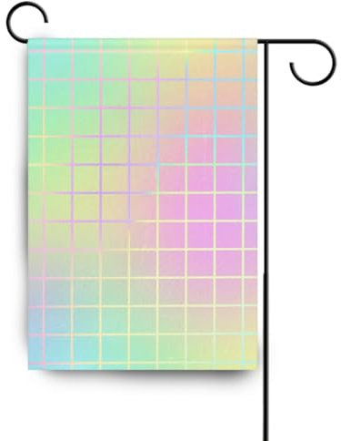 Bunte Laser-Design-Streifen, Winter-Outdoor-Flaggen, Banner für Gartendekoration, 71 x 101 cm, doppelseitig
