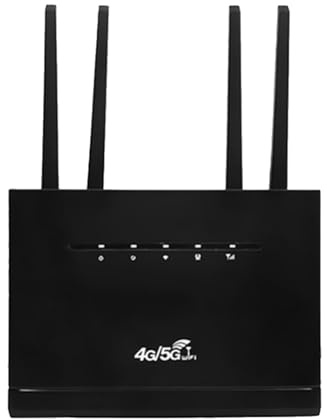 Tuesoa Routeur sans WR710 Modem Routeur 4G LTE 4 Antennes Externes RJ45 WAN LAN avec Emplacement pour Carte SIM - Prise UE