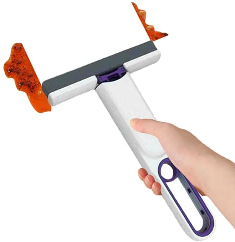 Trapeador pequeño autoapretable, mini trapeador portátil para piso, limpiador de polvo ligero, suministros de limpieza compacta y húmeda para el hogar, práctica fregona interior del coche, cocina