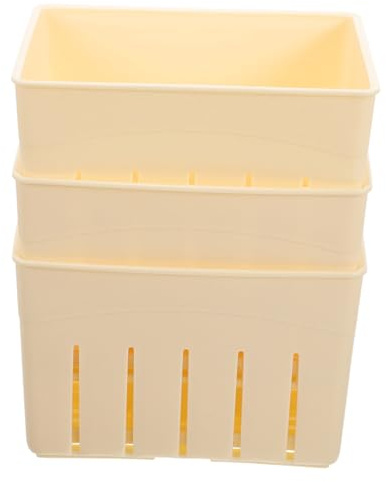 ARTIBETTER 3 set Pressa per Tofu e Formaggio in Plastica con Coperchio Stampo per Tofu e Formaggio Te Casa Superficie Liscia e Rifinito per Uso Sicuro e Facile Pulizia
