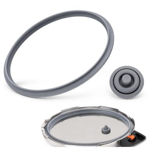 Juego de 2 anillos de sellado y anillo de goma para olla a presión WMF, junta de silicona de repuesto con 3,1 cm de diámetro y 22 cm de anillo de goma compatible con WMF Perfect Perfect Plus