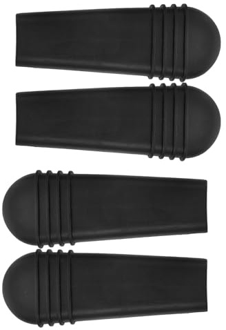 HOOWIFFY Manchons de Poignée de Frein Accessoires Pratiques pour Mobilité pour Fauteuil Roulant en Pvc Noir Antidérapant, Lot de 4 Pièces Design