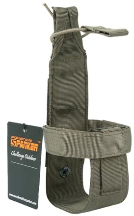 EXCELLENT ELITE SPANKER Pochette pour Gourde Molle Réglable pour Sac à Dos | poche de cruche à eau militaire, sac de bouteille d'eau pochette,poche bouteille molle,pour la randonnée/les voyages/le vélo