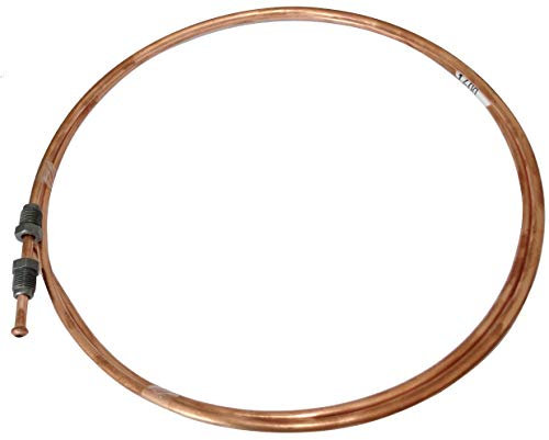 AERZETIX: Línea de freno manguera tubo de cobre Ø4.76mm con racores M10x1/M10x1 (140cm)