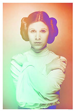Komar Wandbild | Star Wars Classic Icons Color Leia | Kinderzimmer, Jugendzimmer, Dekoration, Kunstdruck | ohne Rahmen | WB096-50x70 | Größe: 50 x 70 cm (Breite x Höhe), Bunt