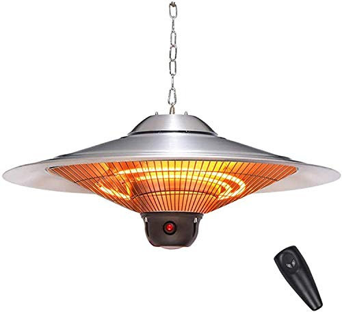 Terassenheizstrahler Garten Infrarotstrahler Fernbedienung Decke Elektrische Heizung Outdoor/Indoor Infrarot Hanging Heizung 2500W Wasser- Und Staubdicht, Innen Hanging Garden GCSQF1010