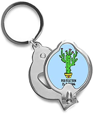 Perfection is Boring Cactus Finger Nail Clippers Scissor Acciaio Inox Cutter