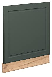 Vicco Façade Fame-Line, Vert Or Campagne, 60cm | Façade en MDF · Sans plan de travail · Adapté à la façade de cuisine · Poignées en métal · Intégration facile
