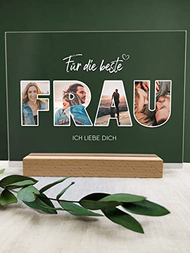 Generisch Frau Geschenk Acryl Foto Geschenk - Personalisierte Geschenke, Familien Geschenk, persönliches Geschenk, Fotoalbum aus Glas, Fotogeschenke, Geschenke für Frauen, Mutertag Geschenk für Sie