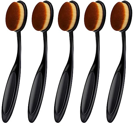 WUDQIJI Ink Blending Brushes Blending Tool Craft Tintenpinsel Set 5 Stück | Craft Tintenmischpinsel Brushes Make up Blending Pinsel mit weichen Griffen für Basteln und Make-up(Schwarz)