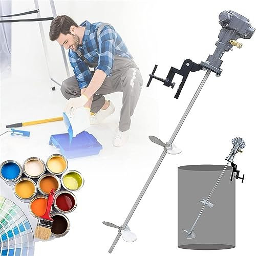 伟 祥 Batidor de Pintura neumático, máquina de agitación de Pintura automática, Herramienta de agitación de Mano, Paleta MixerYeso/Pintura/mortero, 200L/ 50Gal