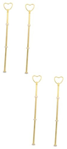 ifundom 4piezas Soporte para Pasteles y Postres De Diseño Elegante para Fiestas Bodas y Celebraciones De Dorado