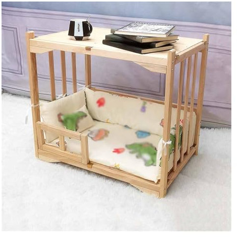 EHEIN Möbel Katzenbett Haustierbett, Freistehendes Katzenbett aus Holz for den Innenbereich, Katzensofa Haustierbedarf (Color : Style8, Size : S)
