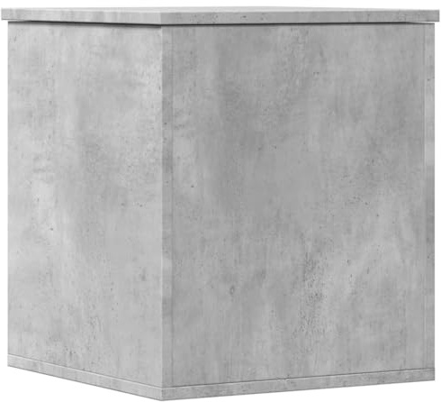 vidaXL Contenitore Grigio Cemento 40x42x46 cm in Legno Multistrato
