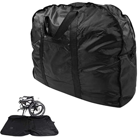 Sac de transport de vélo pliant pour vélo de 14 à 20 pouces, bagage de vélo portable, étui de rangement épais pour le transport de vélo avec poignée de transport, sac de voyage pour vélo en plein ai