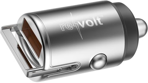 revolt Kfz Stecker: Micro-Kfz-Schnell-Ladegerät mit USB-C PD & USB-A QC, bis 65 Watt (Ladegerät Auto, Zigarettenanzünder, LKW)