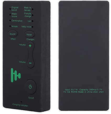 Voice Changer Disguiser Modulator, Tragbares -Voice Changer-Gerät,4Einstellbare Soundeffekte + 4 Phonetische Änderungen, Voice Changer Sound Effects Machine Mobiltelefon-PC